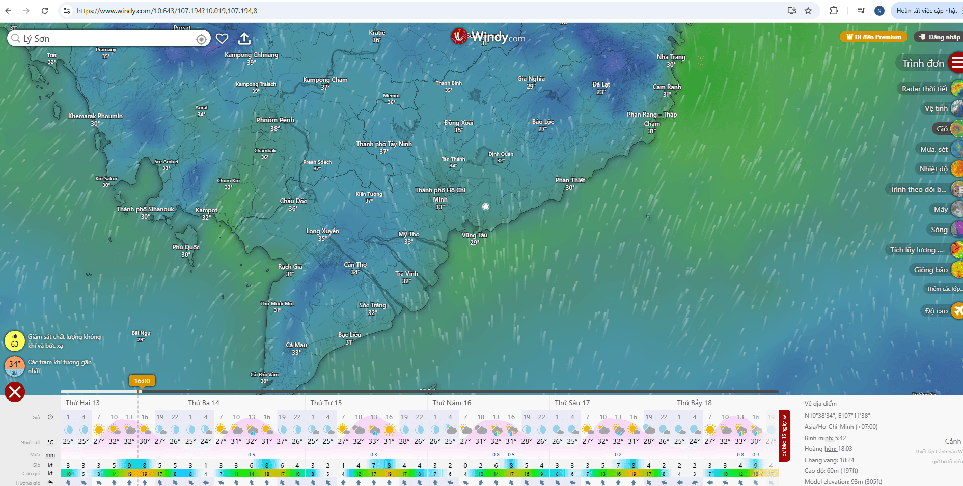 Lịch tàu Phú Quốc tuyến Sa Kỳ - Lý Sơn